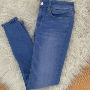blue american eagle jeggings